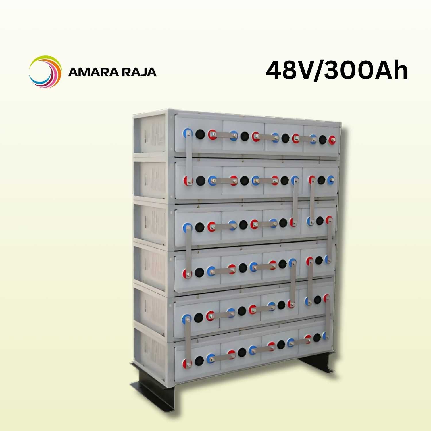 48V 300Ah VRLA Battery – Valve Regulated Lead Acid Battery for Telecom & Industrial Backup (Amara Raja Batteries Ltd)